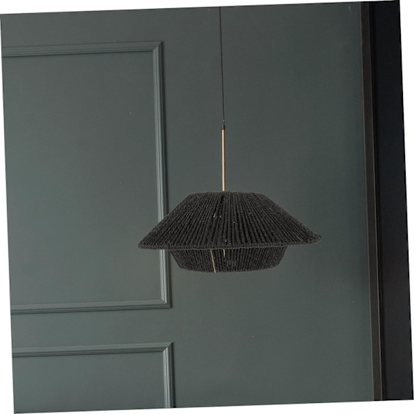 Rattan lampskärm Wicker bordslampa Hängande lampskärm Weave lampskärm Ersättningslampskärm Lampskärmsöverdrag för bubbeltak Kronljuskrona