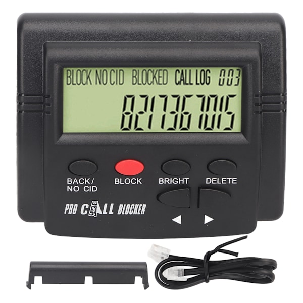 MH Call Blocker 4000 Grupper Stor Kapacitet Förhindra Trakasserier Caller ID Box med LCD-skärm