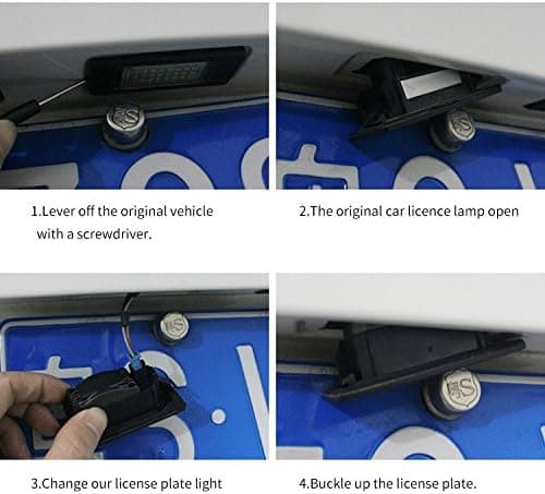 LED-nummerpladelys digitalt billys egnet til S40 S60 S80 XC70 XC60 LED-(1 par)