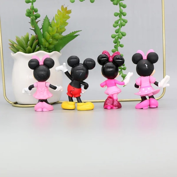 5 stk. Disney Mickey Mouse Figur Mickey Mouse Minnie Donald Duck Daisy