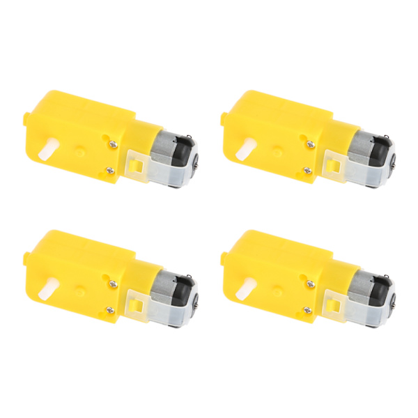 4 kpl TT-moottorin vaihde kaksoisakselivaihteinen sähkökäyttö DC 3-12V DIY-älyautolelurobotille