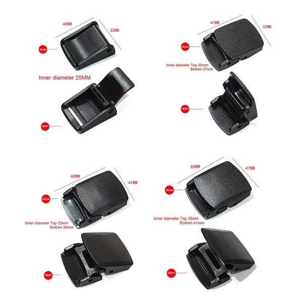 4 stk. Bindremsspenne Plastpressespenne 60X41MM 60x41mm