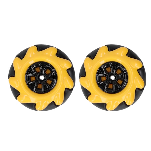Mecanum-pyörän älykäs robottiauton osat ja lisävarusteet OmniDirectional DIY-lelukomponentit 48 mm (1 pari)