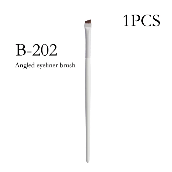 Päivitä terä eyeliner-sivellin ultraohut hieno kulma litteä kulmakarvasivellin silmän alle meikkisiveltimet tarkka yksityiskohtainen sivellin valkoinen B202-1PCS