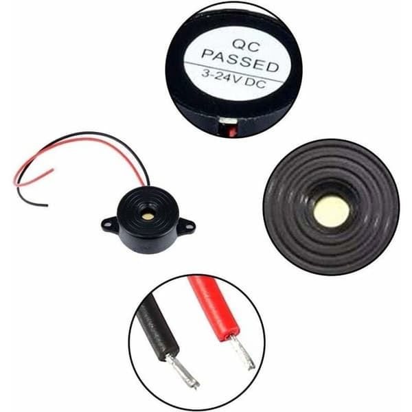 Elektronisk summer, DC 3 24V, 85dB, elektronisk larmsummer, 12V, sirener