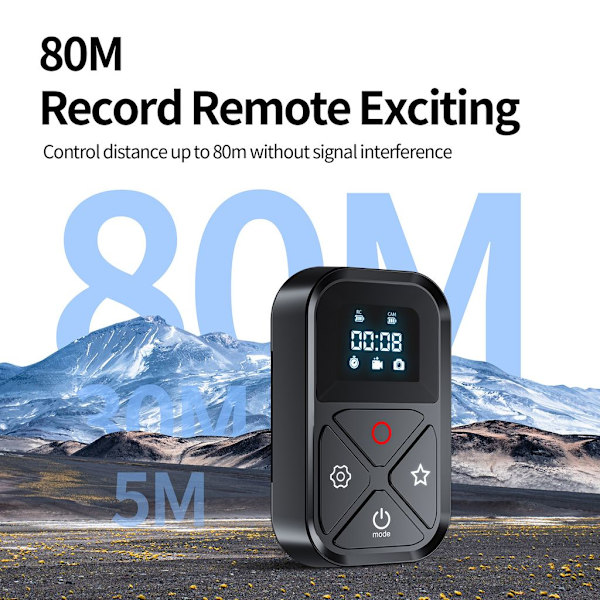 TELESIN Langaton Bluetooth-kuuloke kameran ohjauksella Gopro Hero 11 Hero 10 Hero 9 Hero 8 Max - Kuuloke käsivarsinauhalla