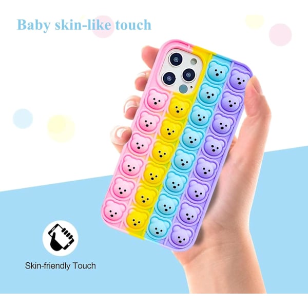 Pop It iPhone 7/8-fodral med fidget-leksaker