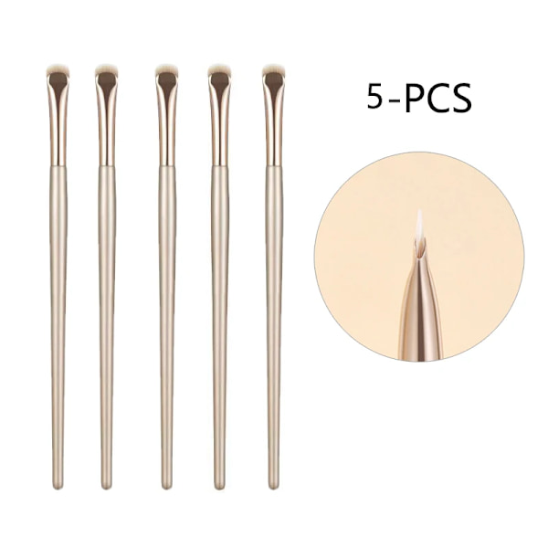 Päivitä terä eyeliner-sivellin ultraohut hieno kulma litteä kulmakarvasivellin silmämeikkisiveltimet tarkka yksityiskohtainen sivellin v Crescent eyeliner-5