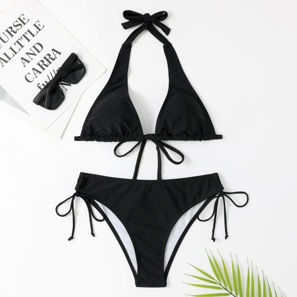 Svømmedragt Strappy Bikini - Strandtøj sort black S