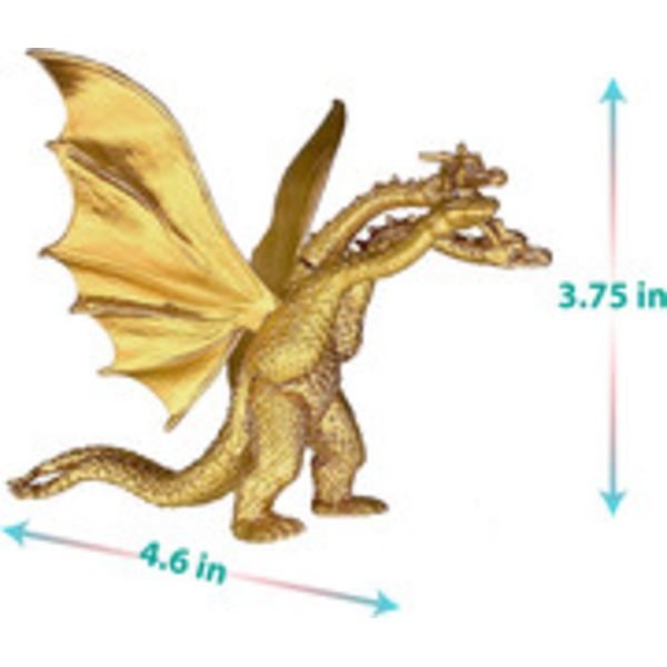4-pack Godzilla Actionfigurer - rörliga leder, Heisei, Mecha, Ghidorah Set