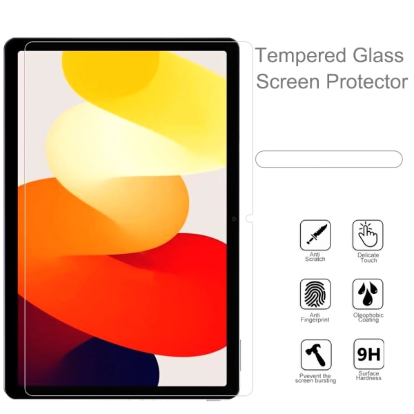 2 st HD Repfria Härdat Glass Skärmskydd för Xiaomi Redmi Pad SE 11 Tum 2023 Tablet Skärmskydd