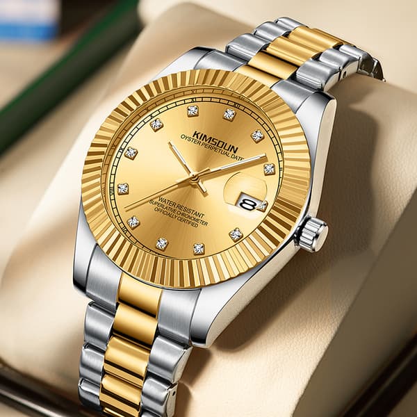 Herreure Analog Quartz Rustfrit Stål Herreure Vandtæt Business
