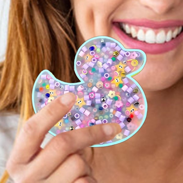 Picky Pad Fidget Toy | Hudplockande Fidget Toys | Silikon Hudplockande Fidget Pad Sensoriska Leksaker | Stressavlastande Gåvor för Trichotillomani Duck