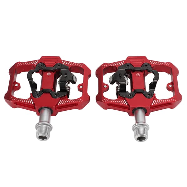 Dobbeltfunktion Cykelpedal Flade Clipless Klamper 3 Forseglede Lag MTB Cykelpedal Til SPDRed