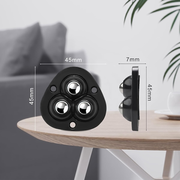 20 stycken små möbelhjul Självhäftande Swivel Casters Mini Transfer Casters 360 grader Möbler
