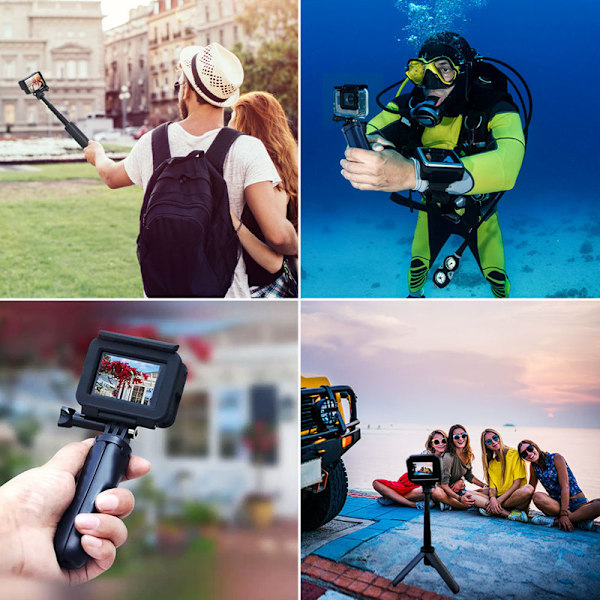 Fällbart stativ för Gopro Vlog, hopfällbart ministativ, bärbar monopod