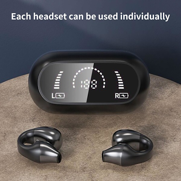 S03 Bluetooth-kuulokkeet HiFi-äänellä, älykäs melunvaimennus, langaton Bluetooth 5.2 -kuuloke Black