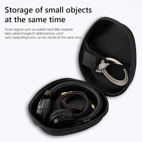 Hård EVA Reseväska för Bluetooth-headset Förvaringsväska för WH-CH720N WH-CH520N WH-1000XM4 Hörlurar(A)-Perfekt