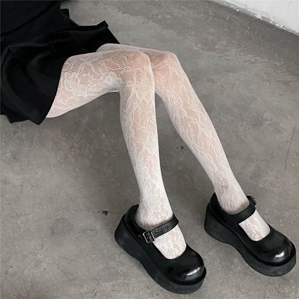 Mesh Dame Strømper Sort Black