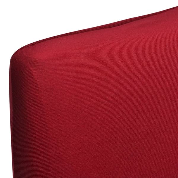 Stolsöverdrag rak modell stretch 6 st vinröd Röd Bordeaux red