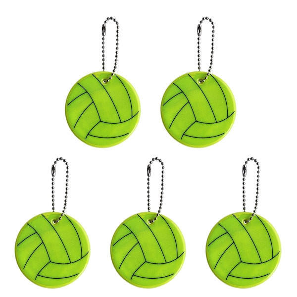 5 kpl turvallisuusheijastin riipus turvallisuusheijastin avaimenperä Yöturvallisuus heijastava riipus lasten heijastin koululaukkuun Fluorescent Yellow 0.03