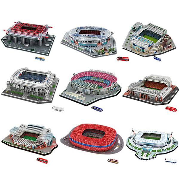 DIY 3D-puslestadion Samlet modelgave ANFIELD