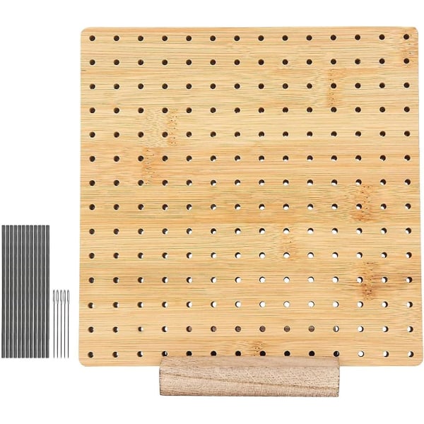 Blokkeringsbrett, blokkeringsbrett for hekling, firkantet blokkeringsbrett for strikke- og hekleprosjekter Håndlaget strikking med trestrikkbase inches