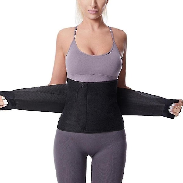 Postpartum Magbandage - Kejsarsnitt Magbandage Wrap Magbandage För Postoperativ Återhämtning - Bandage För Maginsättning,hw Black L