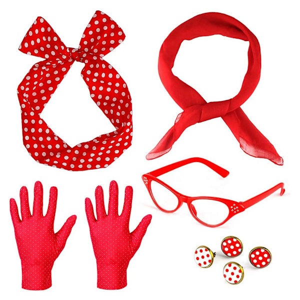 Festival Party Cosplay Retro 1950-talls utkledning -AA B