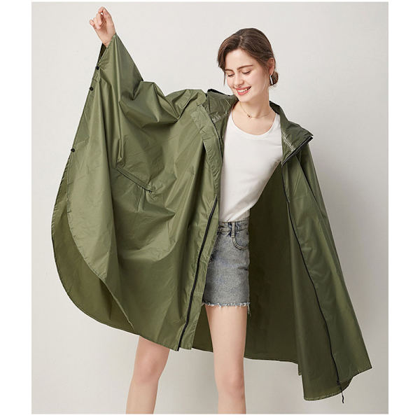 Regnjakke Vandtæt poncho til voksne Trendy regnjakke XL