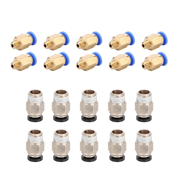 20 st PC4 M10 hane rak pneumatisk anslutning PC4 M6 Snabbmontering