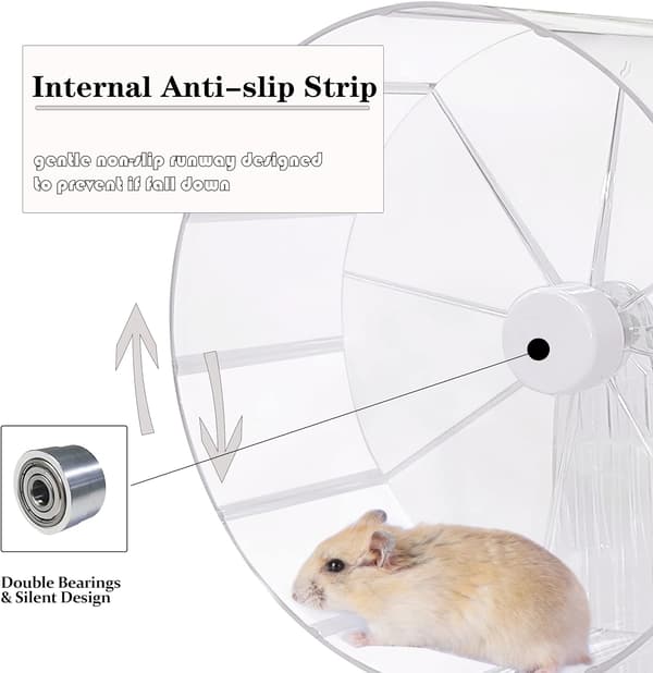 Hi-ERA Super Silent Hamsterhjul, 8,5 tum/21,5 cm