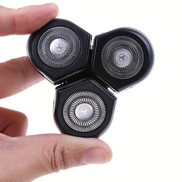 3 st/set ersättningsrakhuvuden för Norelco RQ10 rakapparatenhet, rakbladers ersättningshuvud 3pcs/set