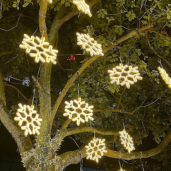 40 cm Suuri Lumivyöryketjun Valo Ulkona Lumivyöry Led Riippuva Lamppu Pihapiiri Yellow