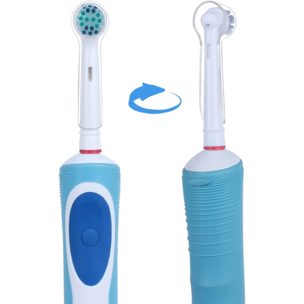 Transparent lock för Oral-B borsthuvud, skydd mot el
