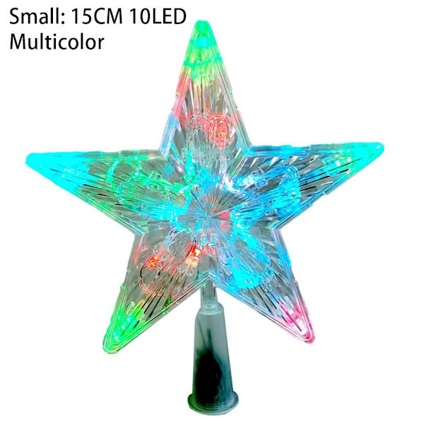 1. Juletræ LED-lys Femtakset stjerne SMÅ-MULTIFARVET Small-Multicolor Small-Multicolor