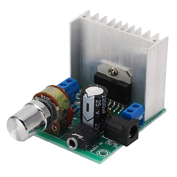 2-kanals digitalt støyfritt lyd-PCB-modul 2.0 15W DC12V