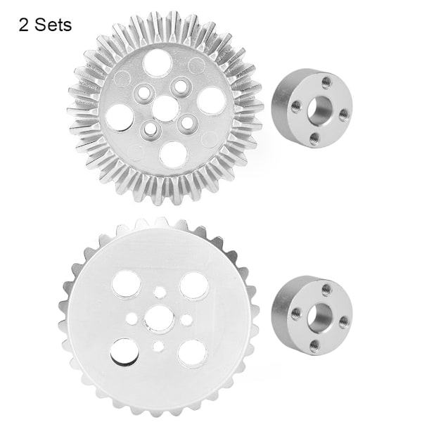 2 sett med koniske gir i sinklegering aluminiumlager 22mm industrirobotdeler for FRC