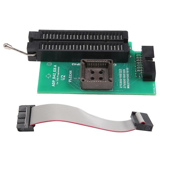 Til Xgecu Adp D42 -a Adapter + Zif Socket Til Plcc44 Dip42 27cxxx 27vxxx Eeprom Kun til brug på T48(tl8)