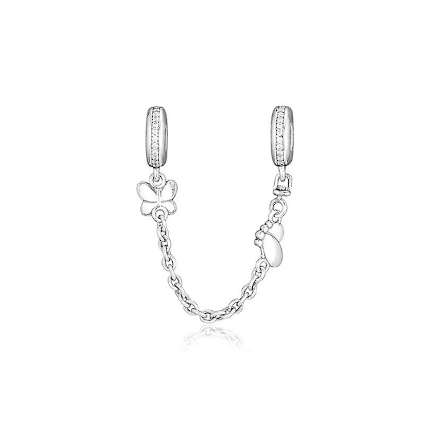 Fjärilskedjeband för armband 925 Sterling Silver Diy Bead