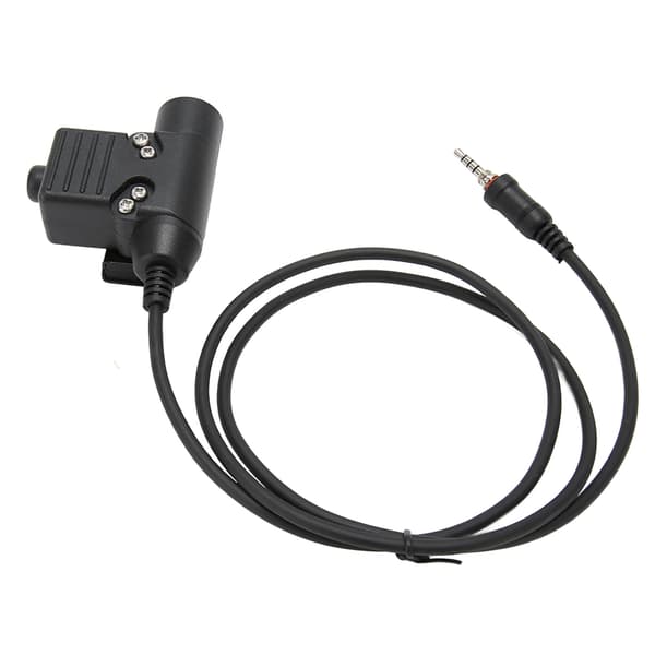 Walkie Talkie Headset Adapter Trycktyp Kompakt Säker Anslutning för Yaesu Vertex VX-6R VX-7R VX-6E VX-7E