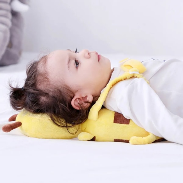 Vauvan pään suojaava reppu, selkäsuojan tyyny, lapsen tyyny taapero reppu vauva, keltainen bi, 34 cm