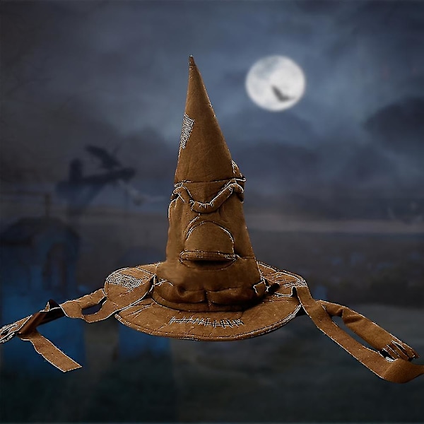 Halloween Jul Harry Potter Hogwarts Sorteringshatt Atmosfærehatt Halloween Karneval Trollmann Magisk Kostymetilbehør Voksen Karakter Maskeraddräkt H