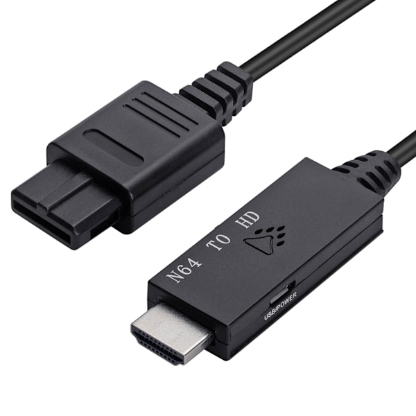 N64 hann til HDMI-kompatibel hann-omformer for SNES/NGC/SFC/N64 720P 1080P adapterkabel HDMI-kompatibel koblingskabel