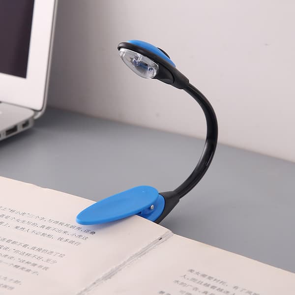 Mini Fleksibel Klips-på Lyssterk Boklampe LED Reisebokleselampe