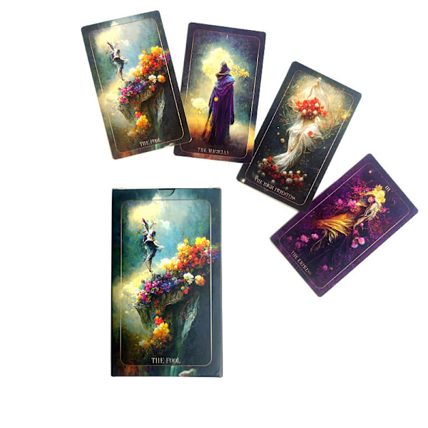 12X7CM Delusion Tarot Deck Delusion Tarot Kort 78 Spill Juleunderholdningskort