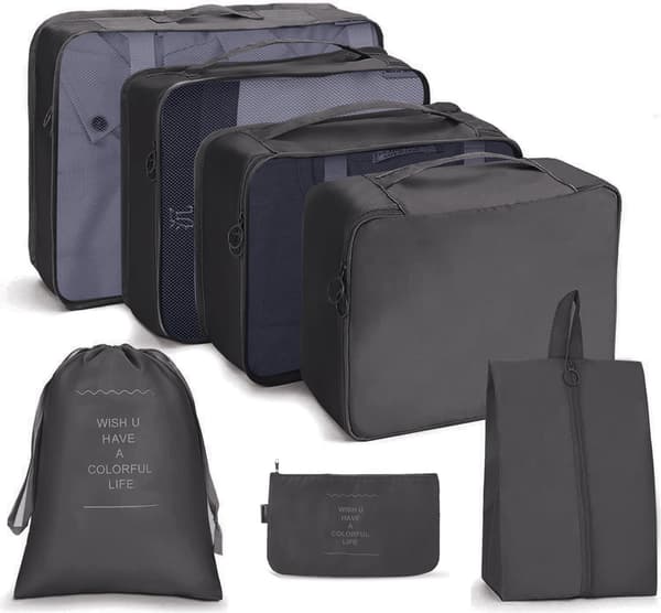 Packningskuber för resväska 7 st/set Resepackningskuber