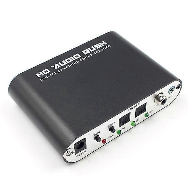 5.1 Kanal DTS for AC-3 Audio Dekoder Digital Optisk/Koaksial til Analog RCA Lotus Hode for Audio Dekoder Konverter