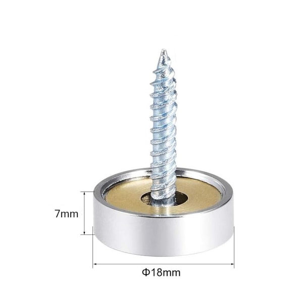 8 stk Speilskruer Dekorative hetter 22MM 22mm