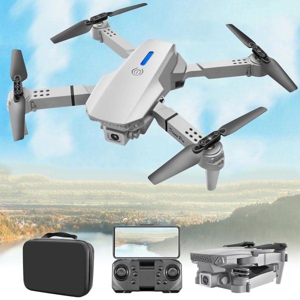 FPV Drone with Simple 1080P Camera 2.4G WIFI FPV RC Quadcopter with Headless Mode Follow Me Altitude Hold Toys Gifts for Kids Adult